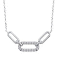 Sterling Silver Diamond Pendant
