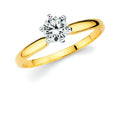 14k White Gold Engagement Ring