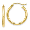 Leslie's 10K Polished Hinged Hoop Earrings