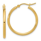 Leslie's 10K Polished Hinged Hoop Earrings