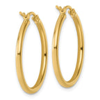 Leslie's 10K Polished Hinged Hoop Earrings - Image 4