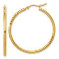 Leslie's 10K Polished Hinged Hoop Earrings