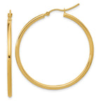 Leslie's 10K Polished Hinged Hoop Earrings