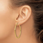 Leslie's 10K Polished Hinged Hoop Earrings - Image 3