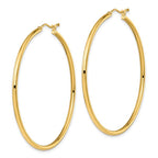Leslie's 10K Polished Hinged Hoop Earrings - Image 2