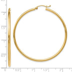 Leslie's 10K Polished Hinged Hoop Earrings - Image 4