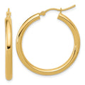 Leslie's 10K Polished Hinged Hoop Earrings