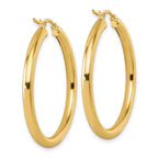 Leslie's 10K Polished Hinged Hoop Earrings - Image 4