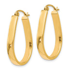Leslie's 10K Polished Hinged Hoop Earrings - Image 2