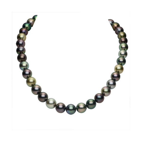 14KT White Gold Tahitian Pearl Necklace