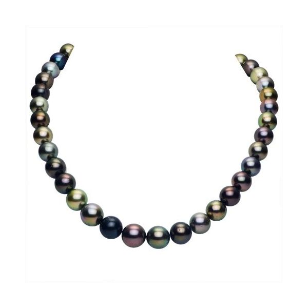 14KT White Gold Tahitian Pearl Necklace