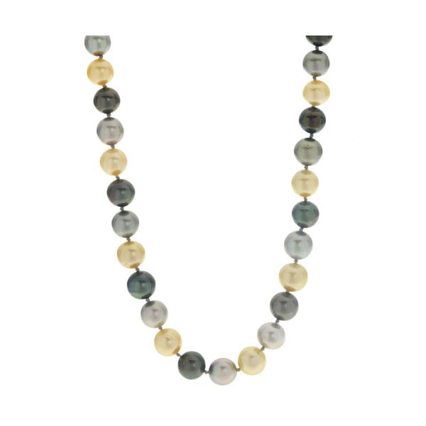 14KT White Gold Tahitian Pearl Necklace