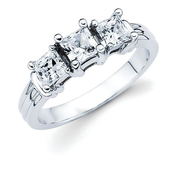 14k White Gold Anniversary Ring