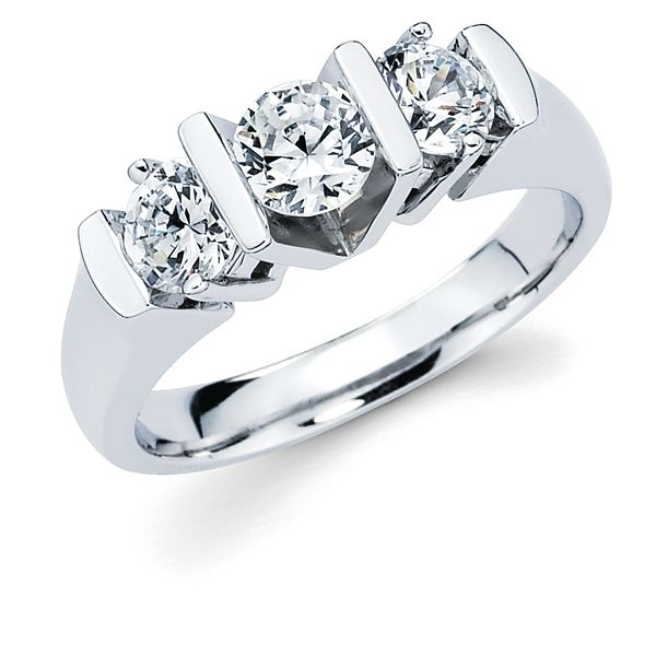 14k White Gold Anniversary Ring
