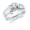 14k White Gold Bridal Set