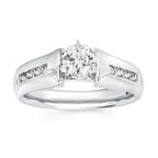 14k White Gold Bridal Set - Image 2