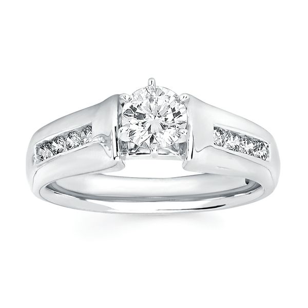 14k White Gold Bridal Set - Image 2