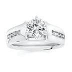 14k White Gold Bridal Set - Image 2