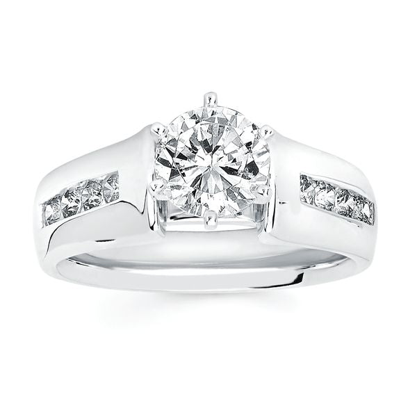 14k White Gold Bridal Set - Image 2