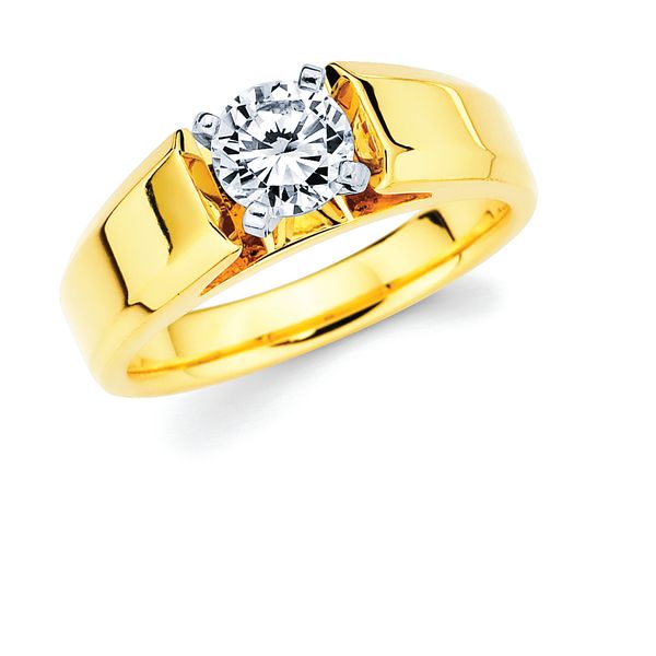 14k Yellow Gold Bridal Set