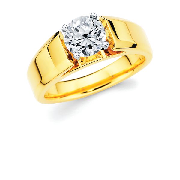 14k Yellow Gold Engagement Ring
