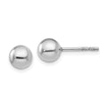 Leslie's Sterling Silve 6mm Polished Ball Post Earrings