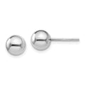 Leslie's Sterling Silve 7mm Polished Ball Post Earrings