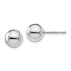 Leslie's Sterling Silve 8mm Polished Ball Post Earrings